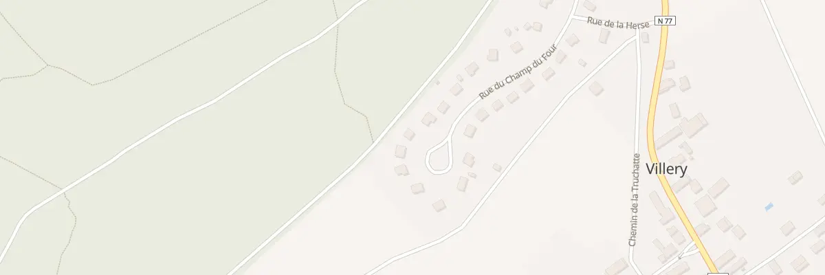 Plan du 26 Rue du Champ du Four à Villery