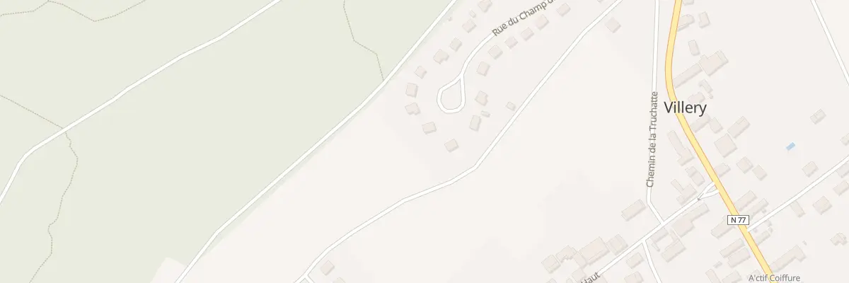 Plan du 32 Rue du Champ du Four à Villery