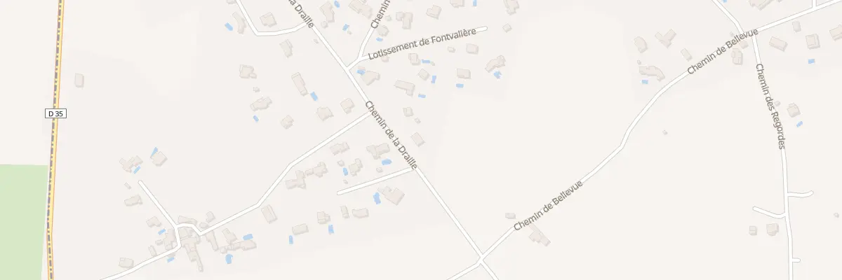 Plan du 761 Che de la Draille à Massillargues-Attuech