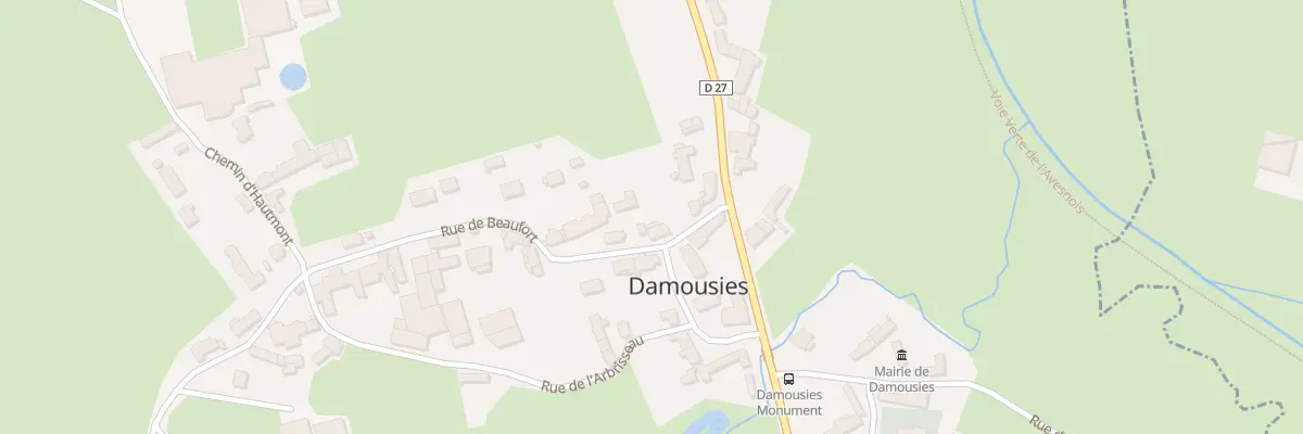 Plan du 2 Rue de Beaufort à Damousies