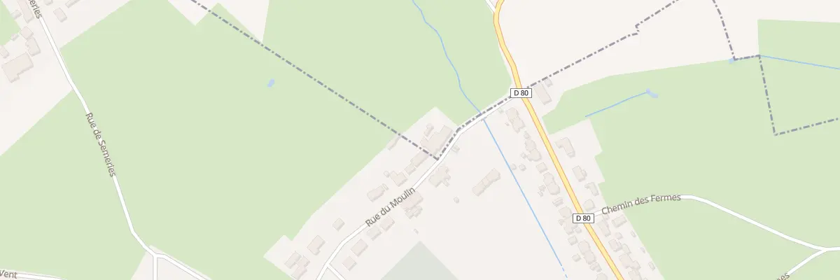 Plan du 13 Rue du Moulin à Ramousies