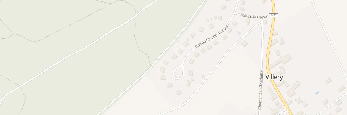 Plan du 24 Rue du Champ du Four à Villery