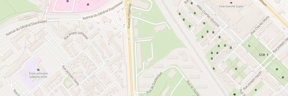 Plan du 19 Av d’Épernay à Reims