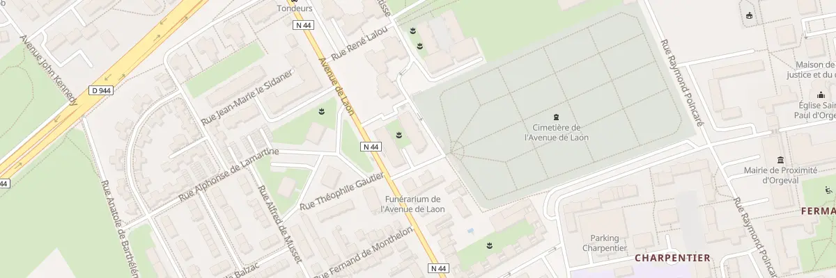Plan du 450 Av de Laon à Reims