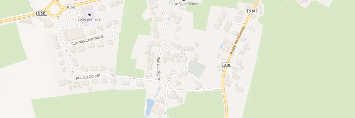 Plan du 2 Rue de la Mairie à Beugnies