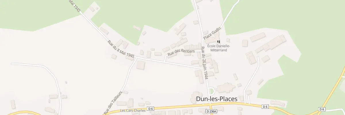 Plan du 16 Le Bourg à Dun-les-Places