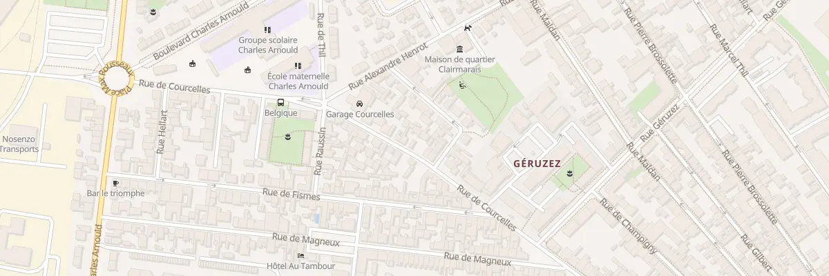 Plan du 86 Rue de Courcelles à Reims