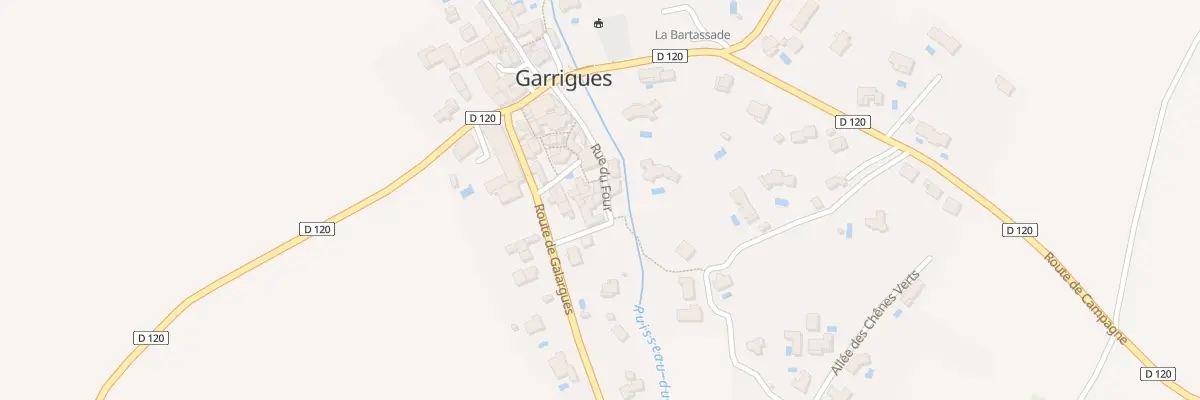 Plan du 5168F Rue du Four à Garrigues