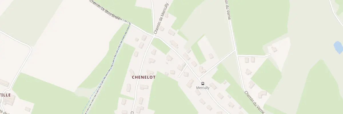 Plan du 201 Che de Mercully à Gueugnon
