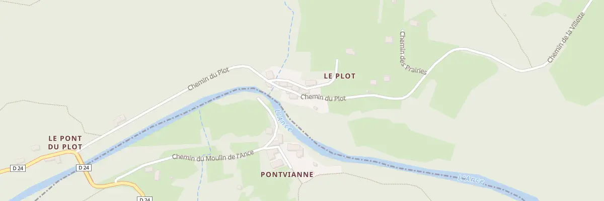 Plan du 6 Che du Plot à Tiranges