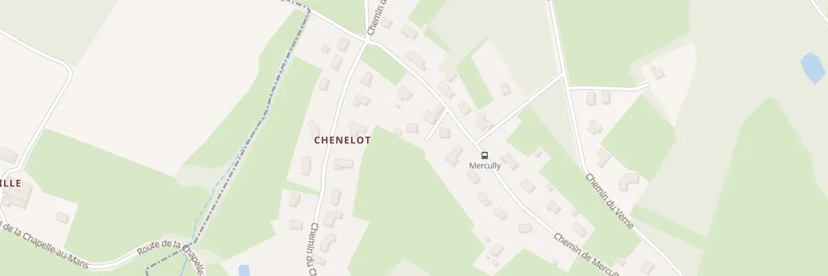 Plan du 197 Che de Mercully à Gueugnon