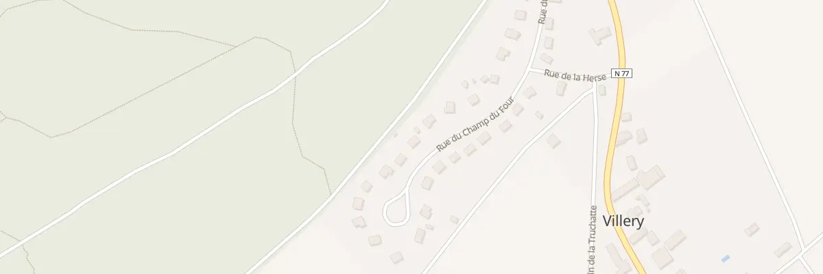 Plan du 20 Rue du Champ du Four à Villery