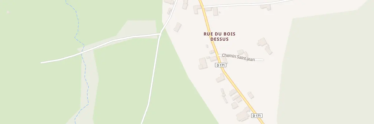 Plan de la Rue du Bois Lessus à Vanlay