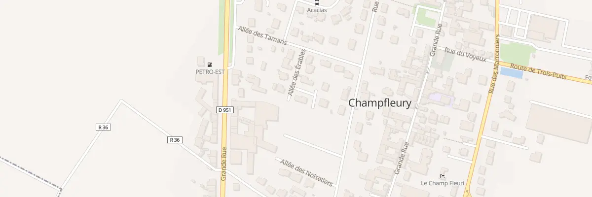 Plan du 10 All des Erables à Champfleury