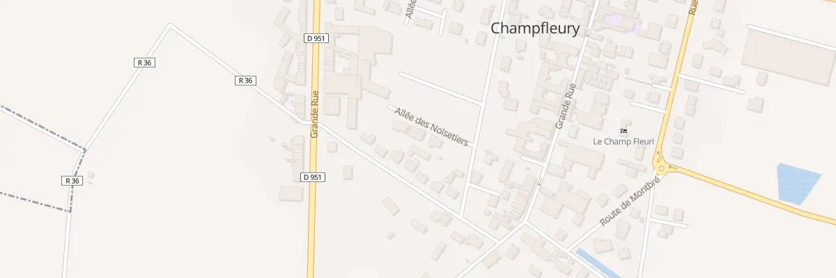 Plan du 5 All des Noisetiers à Champfleury