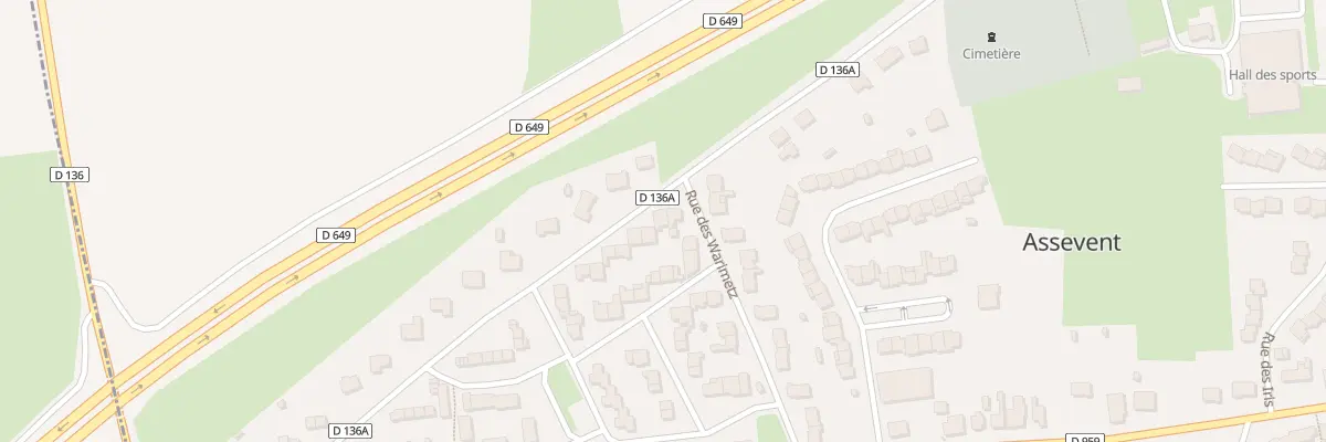 Plan du 124 Rue du Maréchal Delattre à Assevent