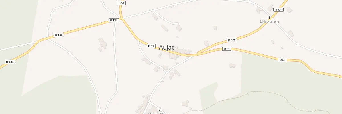 Plan du 5054 Les Champs à Aujac