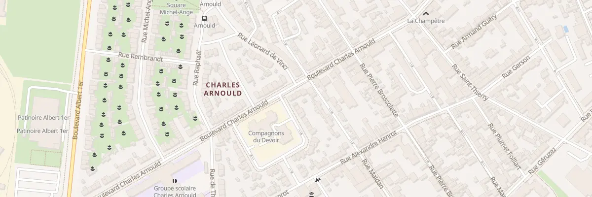 Plan du 109 Bd Charles Arnould à Reims