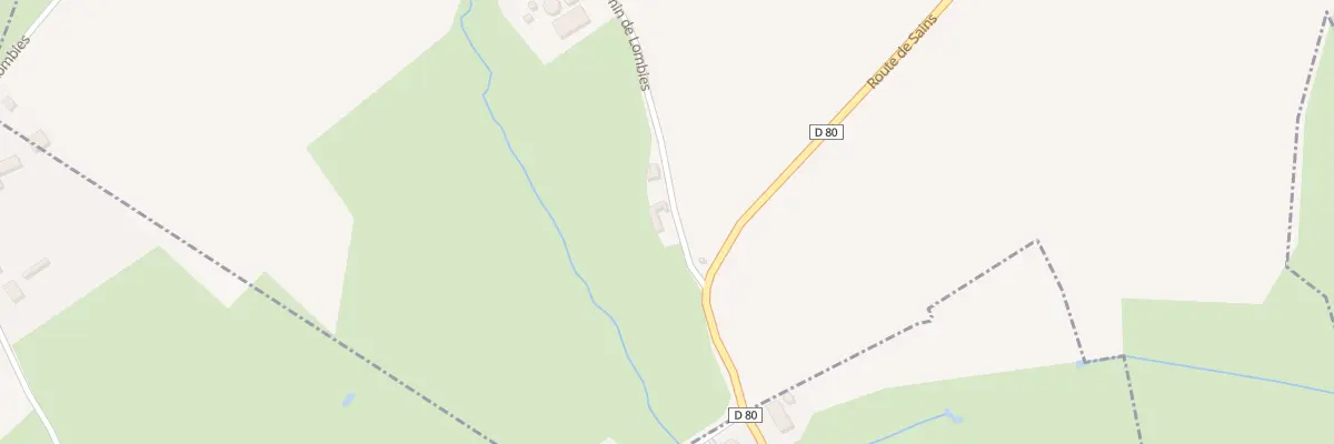 Plan du 1 Che de Lombies à Ramousies