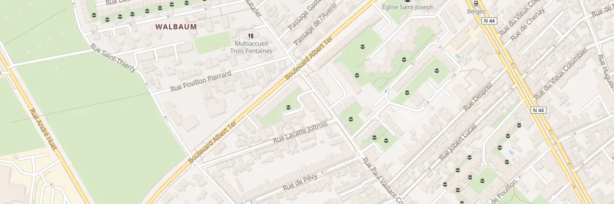 Plan du 195 Rue P Vaillant Couturier à Reims