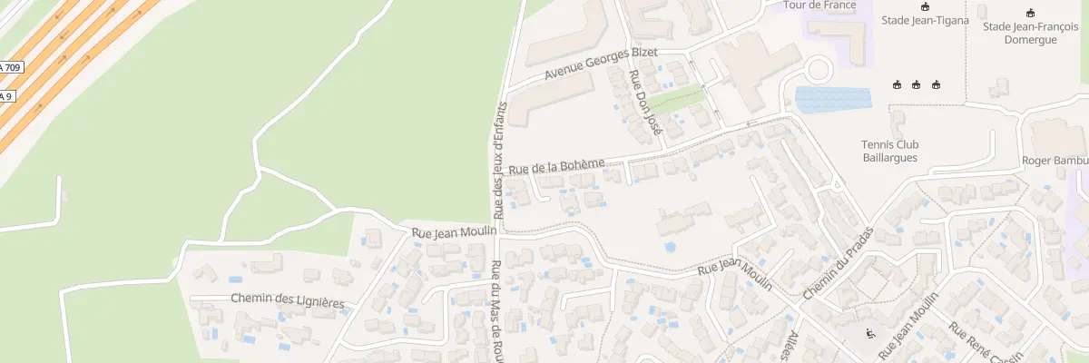 Plan du 2 Rue de la Bohème à Baillargues