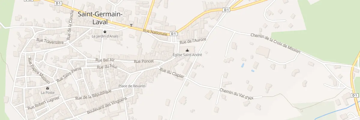 Plan du 2 Rue de l’Eglise à Saint-Germain-Laval