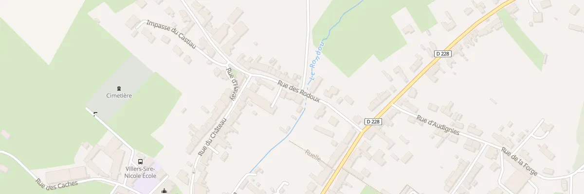 Plan du 9 Rue Rodoux à Villers-Sire-Nicole