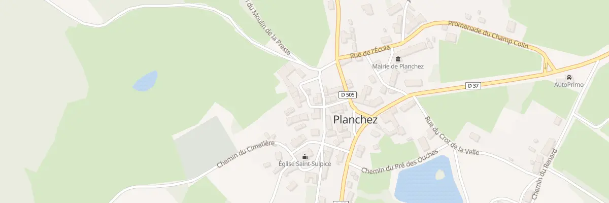 Plan du 8 Rue Auguste Judas à Planchez