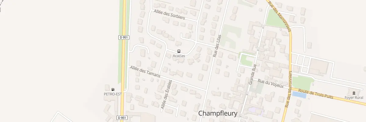 Plan du 21 All des Acacias à Champfleury