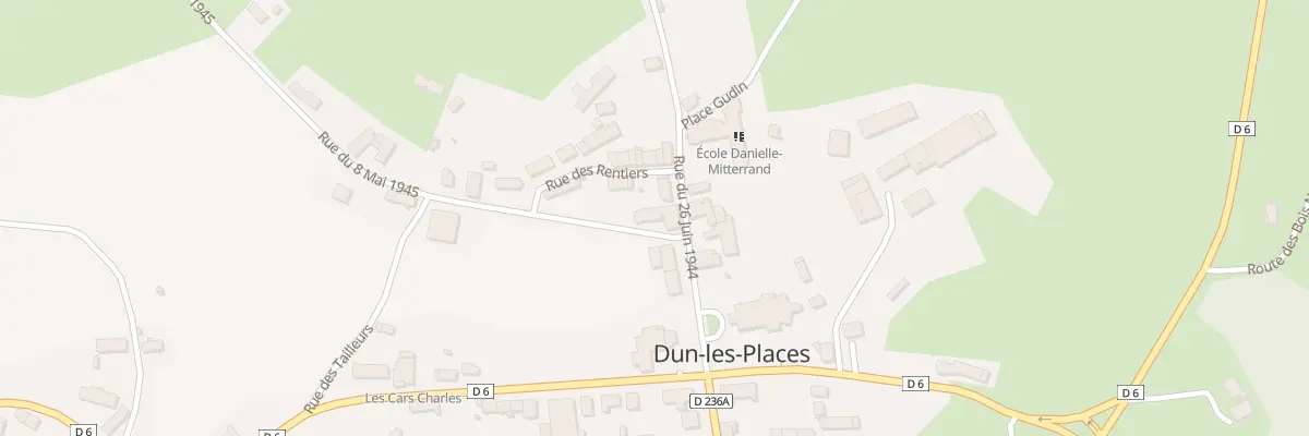 Plan du 8 Rue du 26 Juin à Dun-les-Places