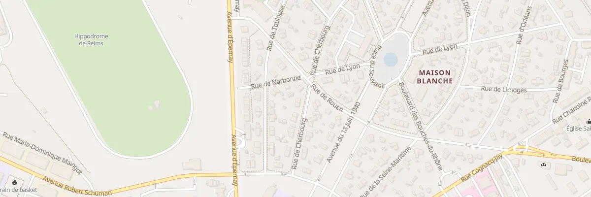 Plan du 15 Rue de Cherbourg à Reims