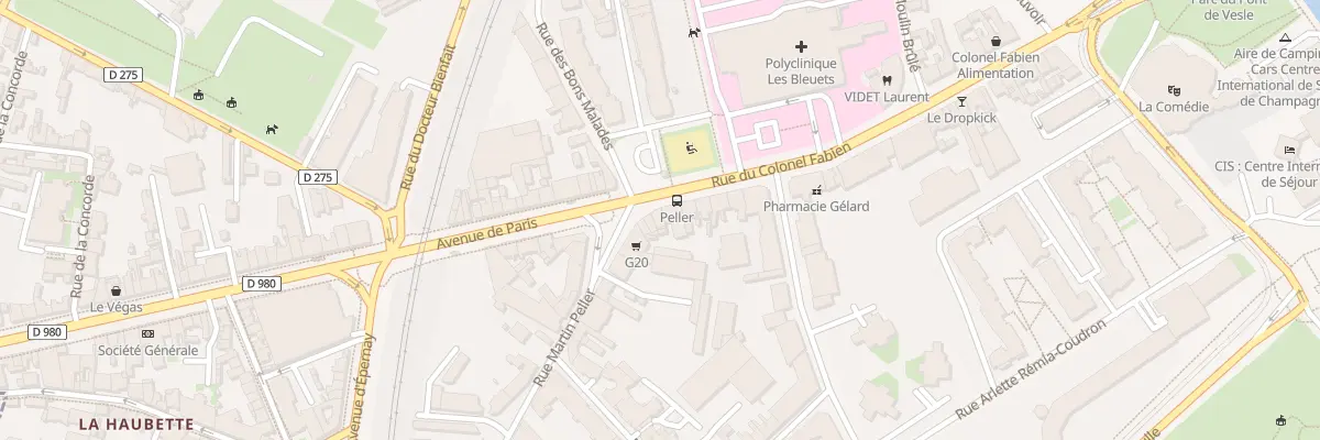 Plan du 3 Av de Paris à Reims