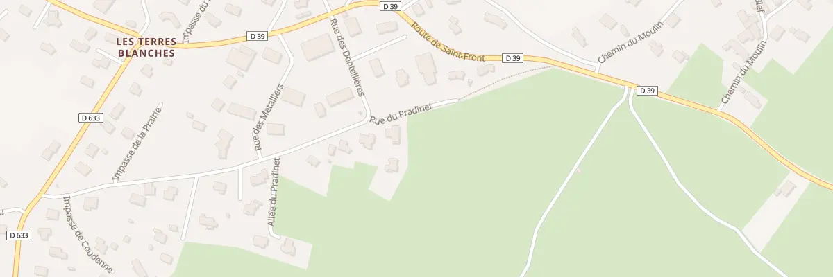 Plan du 38 Rue du Pradinet à Lantriac
