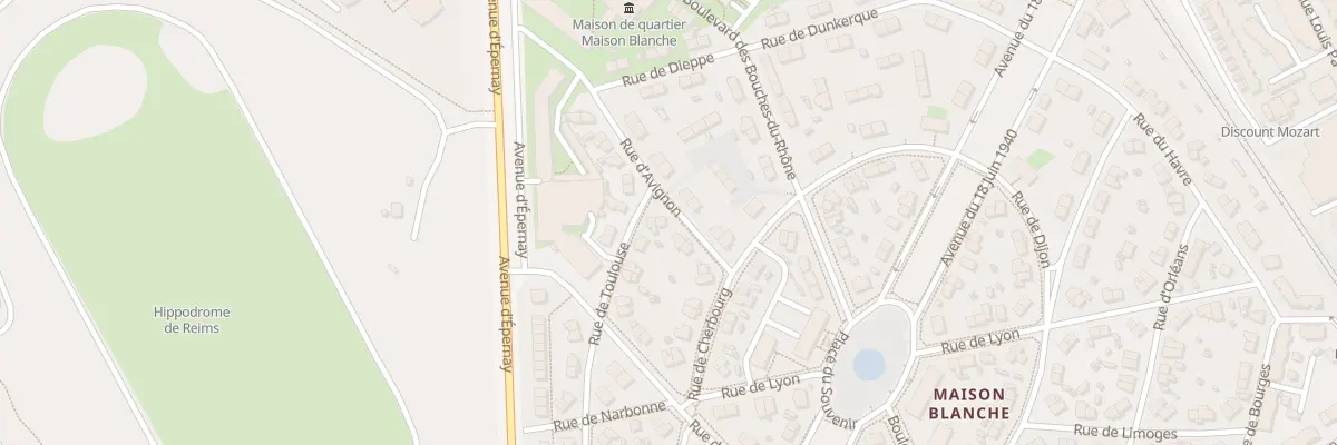 Plan du 7 Rue d’Avignon à Reims