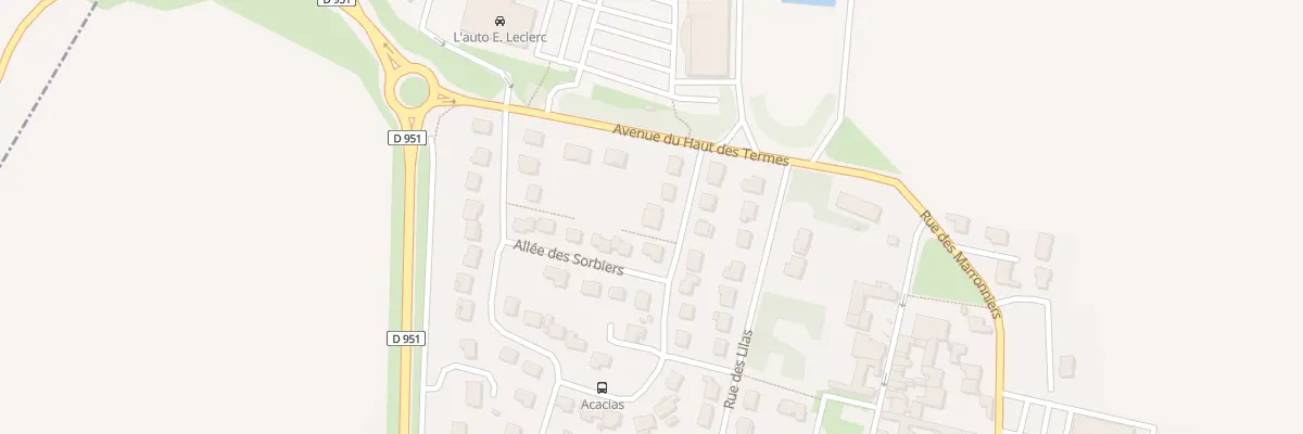 Plan du 6 All des Acacias à Champfleury