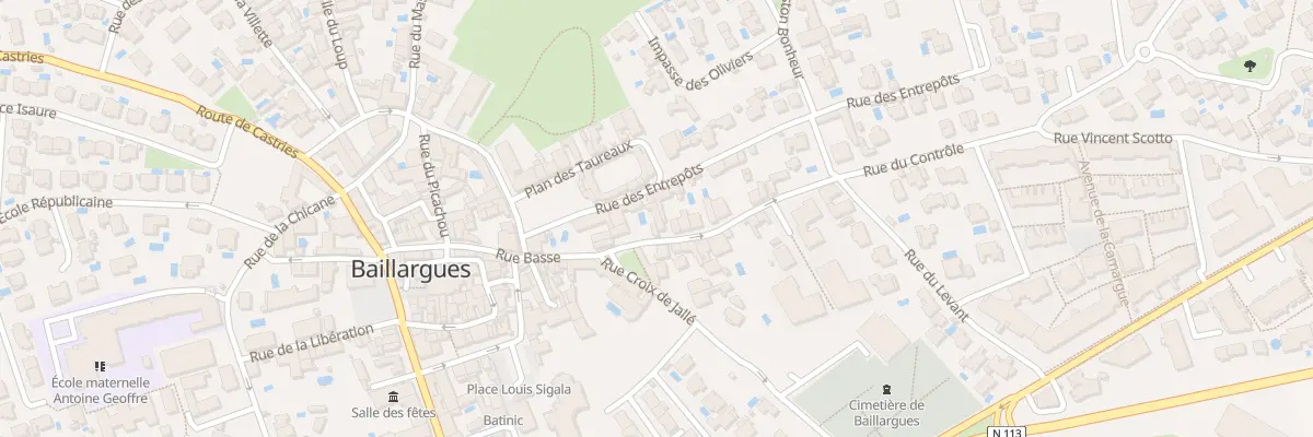 Plan du 51 Rue du Controle à Baillargues