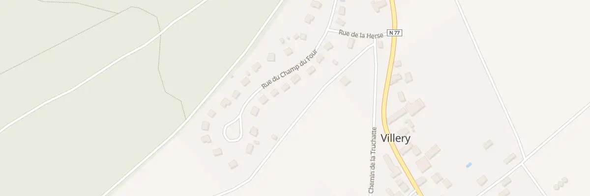Plan du 17 Rue du Champ du Four à Villery