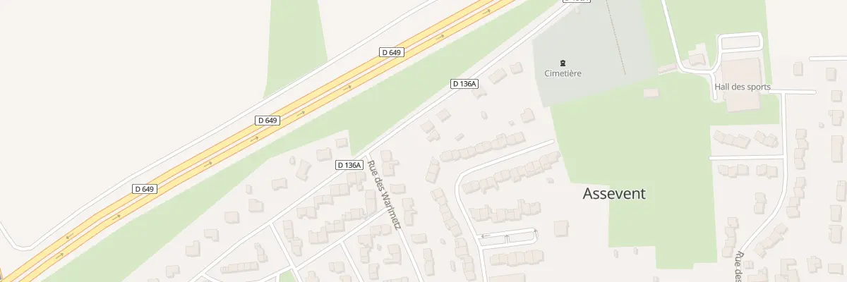 Plan du 128 Rue du Maréchal Delattre à Assevent
