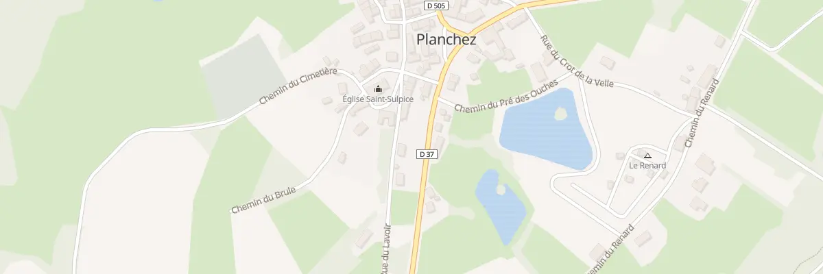 Plan du 7 Rue du Lavoir à Planchez