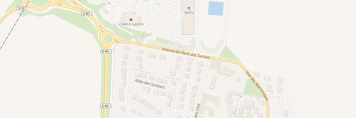 Plan du 2 All des Acacias à Champfleury