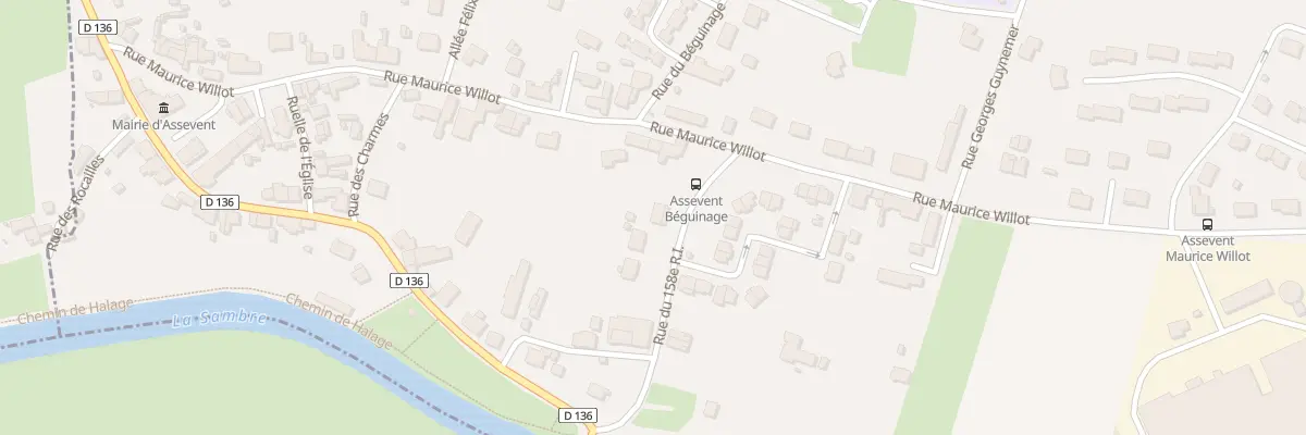 Plan du 19 Rue du 158 Ri à Assevent