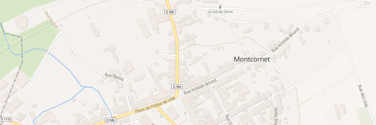 Plan du 10 Rue de la Gare à Montcornet