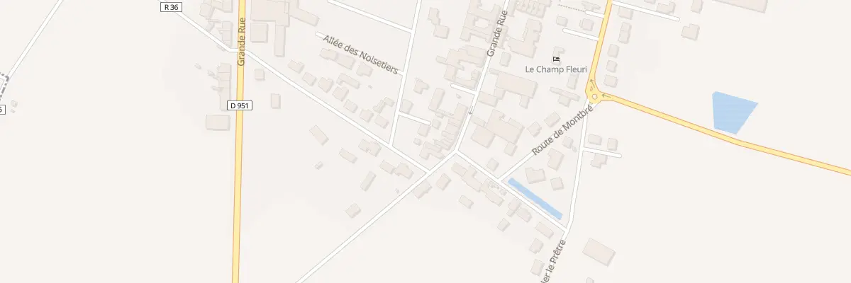 Plan du 3 Grande Rue à Champfleury