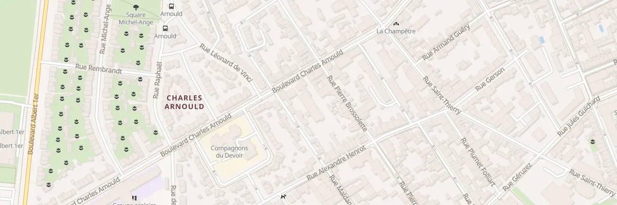 Plan du 95B Bd Charles Arnould à Reims