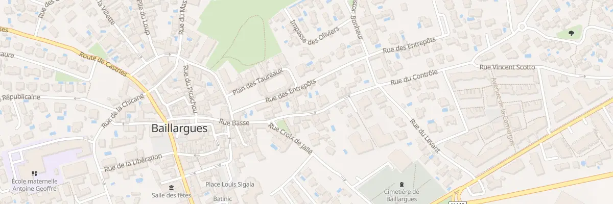Plan du 71 Rue du Controle à Baillargues