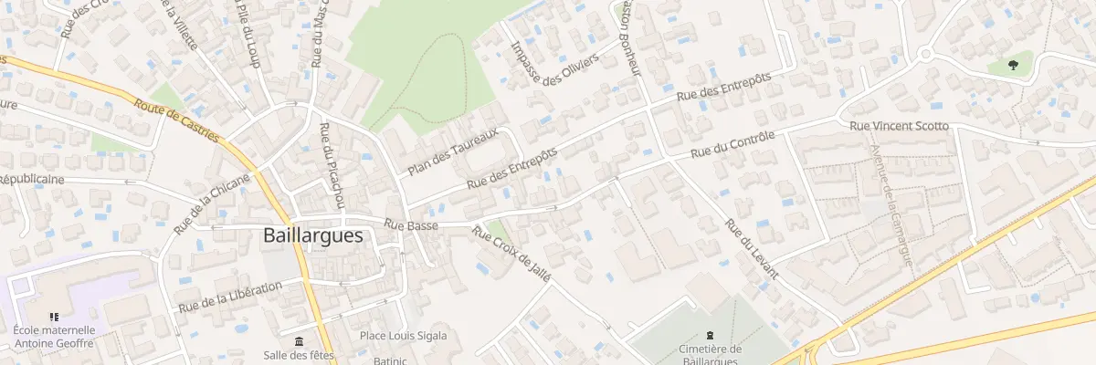 Plan du 79 Rue du Controle à Baillargues