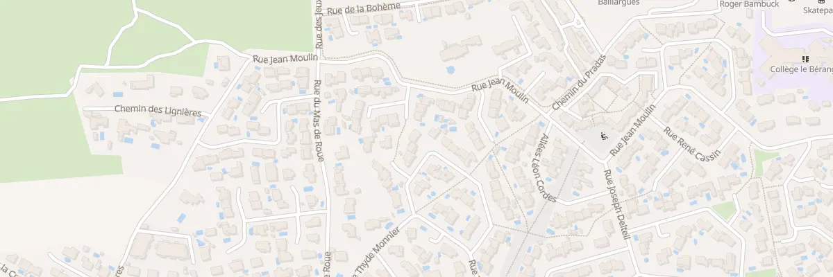 Plan du 7 Rue Frederic Mistral à Baillargues