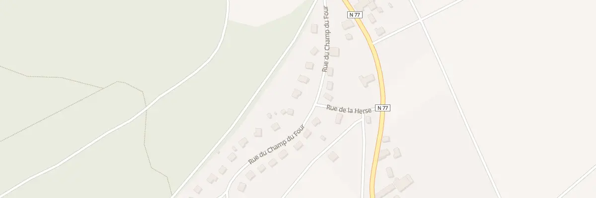 Plan du 10 Rue du Champ du Four à Villery