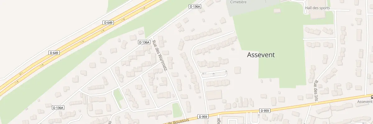 Plan du 17 Rue du Mal Leclerc à Assevent