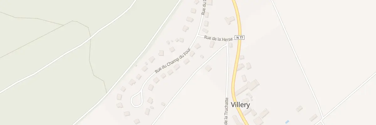 Plan du 15 Rue du Champ du Four à Villery
